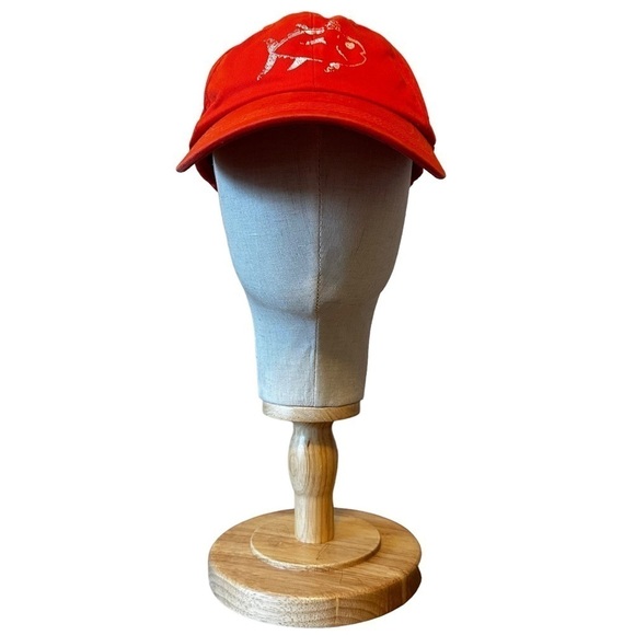 Southern Tide Skipjack Fish Logo Baseball Cap Hat Orange Cotton One Size - Picture 5 of 5